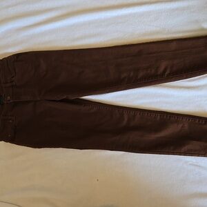 Talbots Chocolate Brown Slim Ankle Jean Size 4P Womens